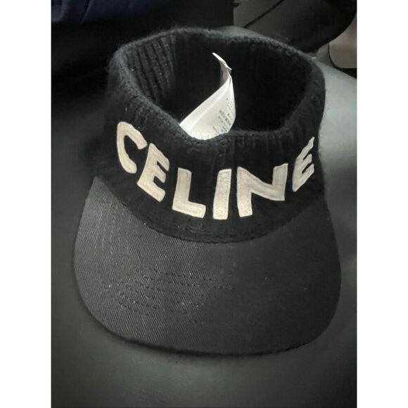 Celine Women Hat Cap Wool Angola Sun Visor Limited Edition VHTF Rare Popular Pro - Picture 10 of 10